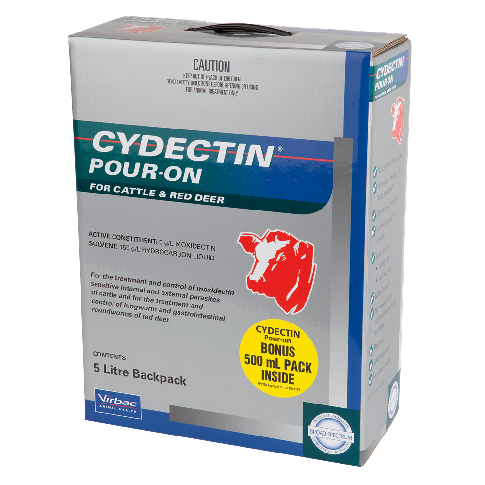 Virbac Cydectin Pour-On For Cattle And Red Deer