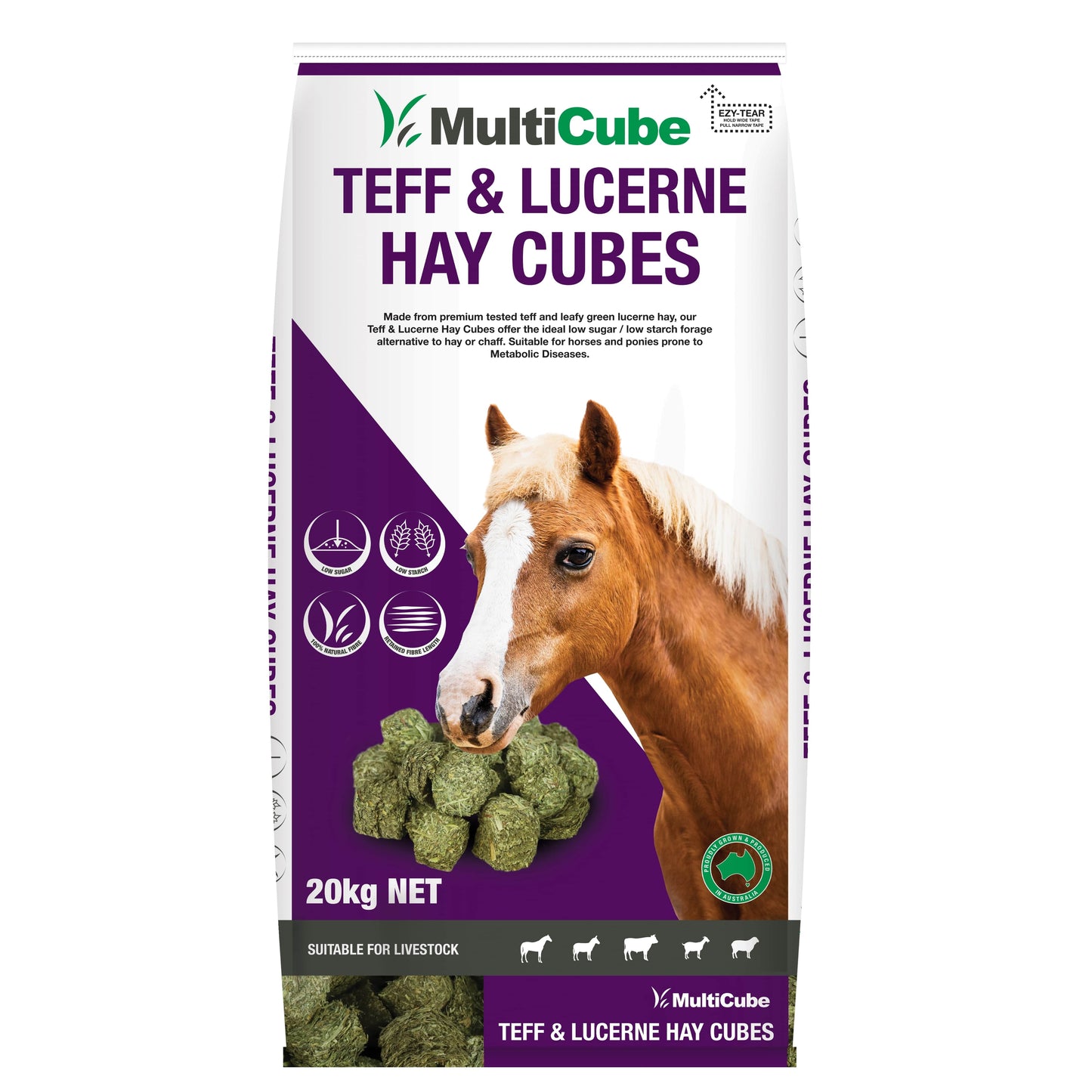 Multicube Teff & Lucerne Hay Cubes