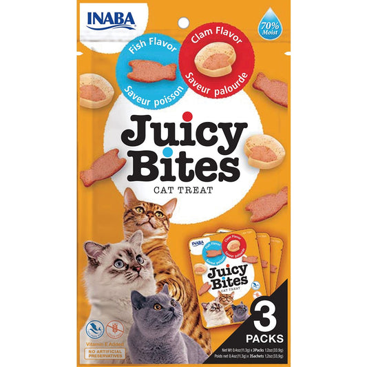 Inaba Juicy Bites Fish & Clam Flavour 33.9g