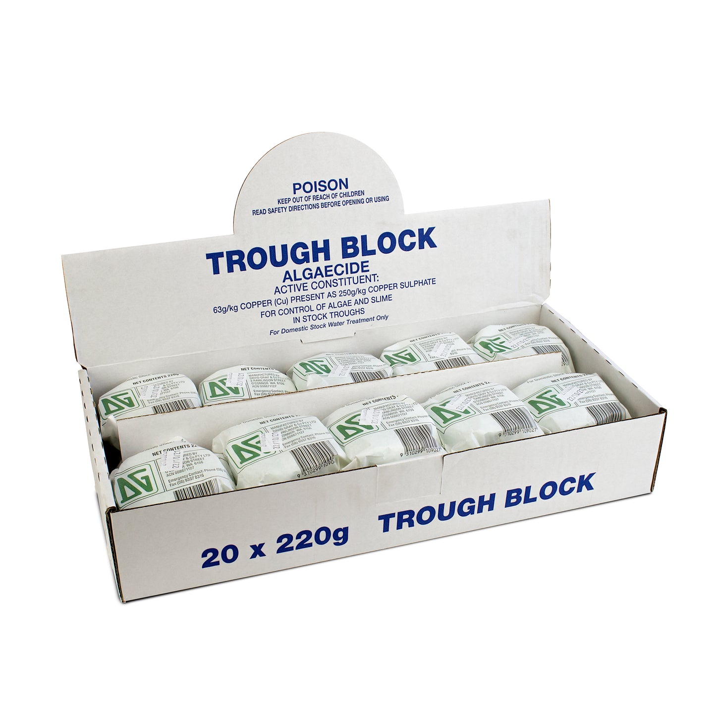 Trough Blocks - Algaecide Carton of 20