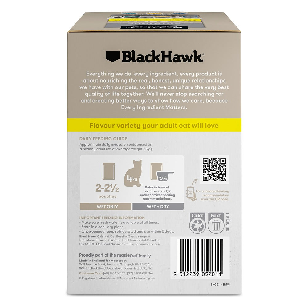 Black Hawk Original Variety Pack in Gravy Wet Cat Food