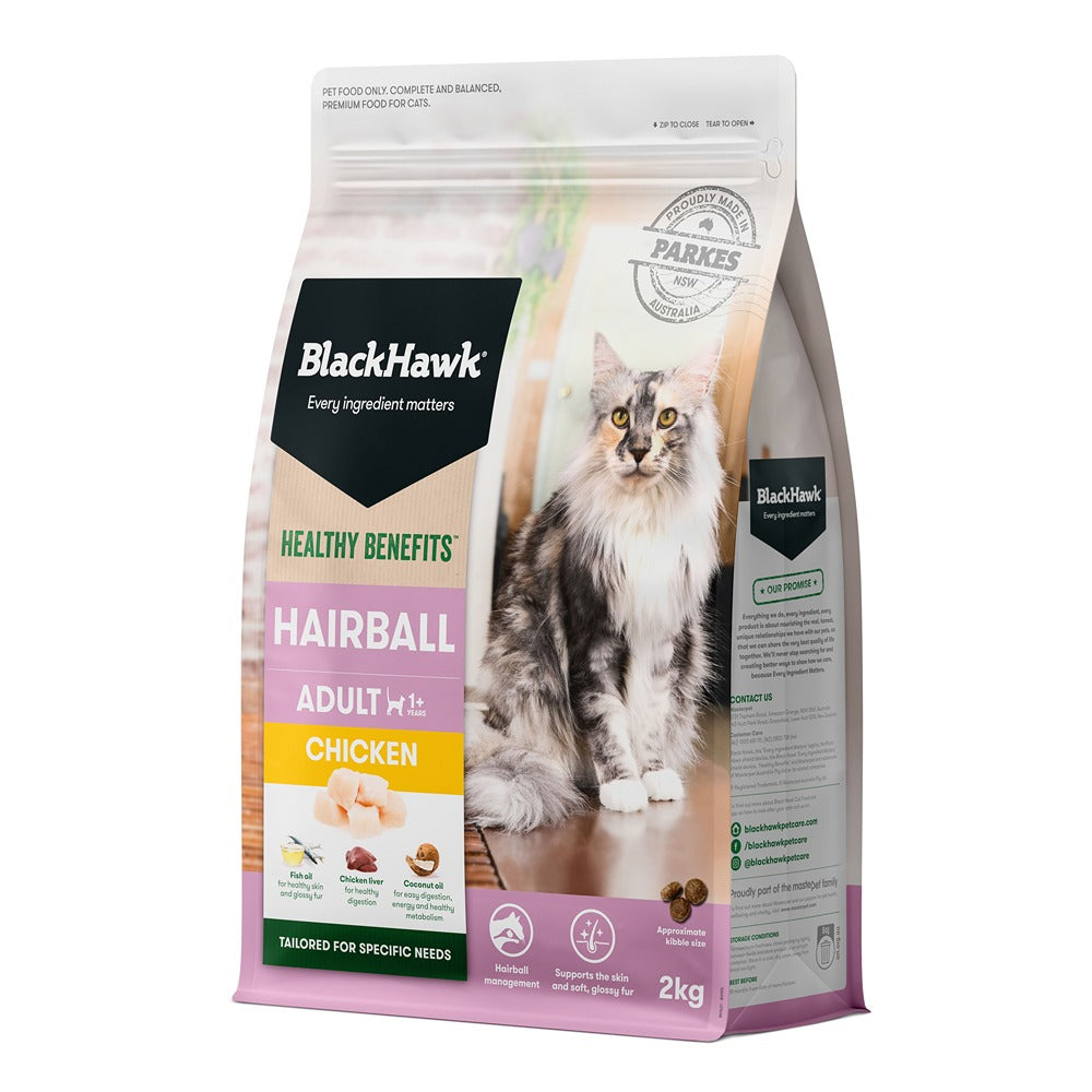 Black Hawk Healthy Benefits Hairball Chicken Dry Cat Food