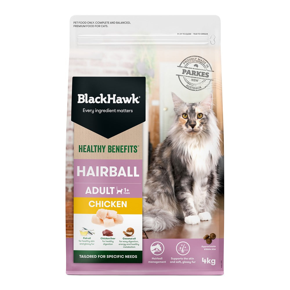 Black Hawk Healthy Benefits Hairball Chicken Dry Cat Food