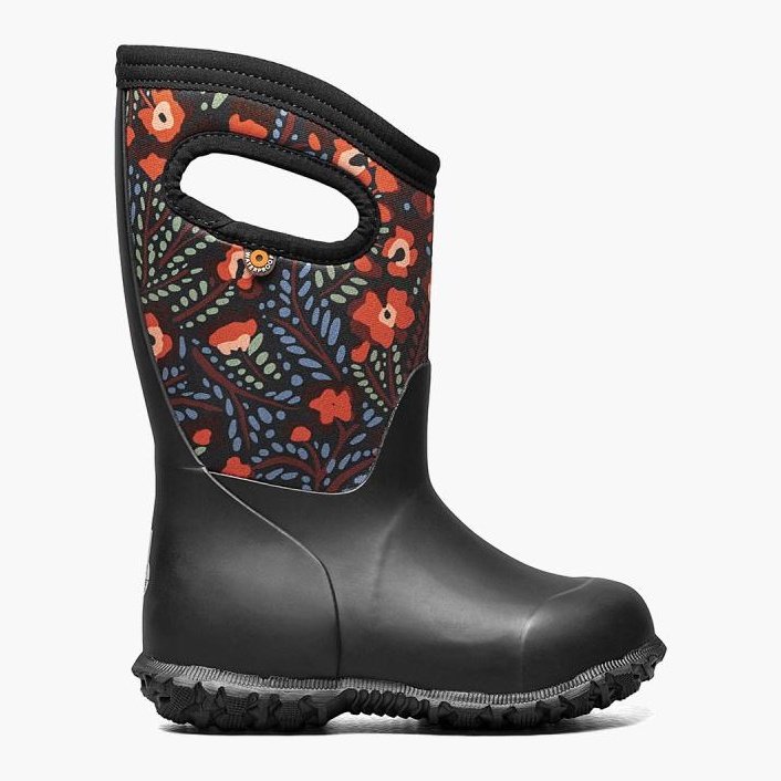 BOGS Kids York Sunflower Black/ patterned