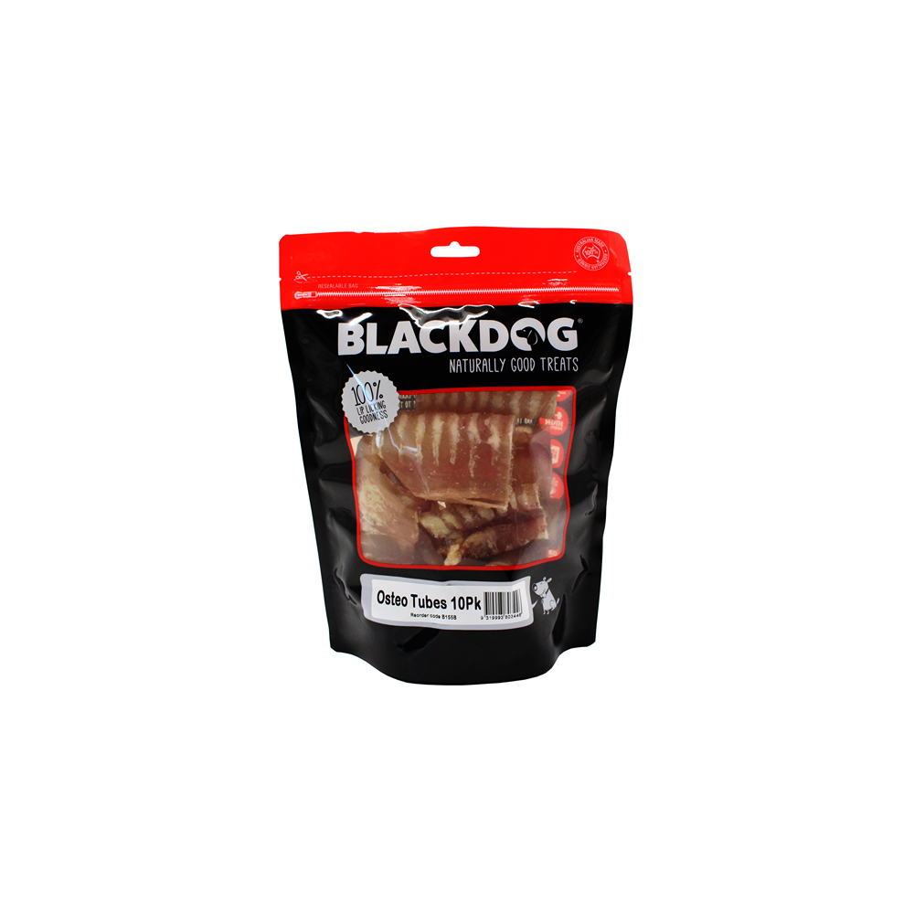 Black Dog Osteo Tubes Dog Treats 10 Pack