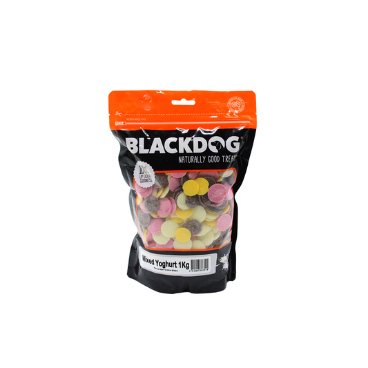 Black Dog Mixed Yoghurt Drops Dog Treats 1kg