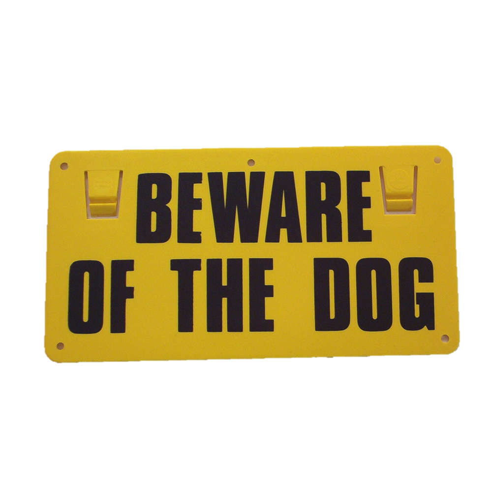 Thunderbird Sign - BEWARE OF DOG