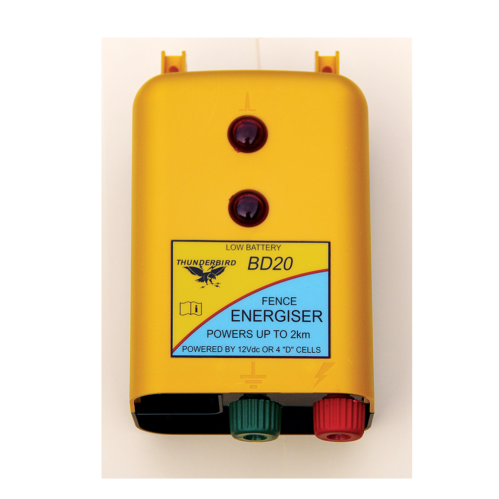 Thunderbird 2km - 4 x D Cell Battery Energiser