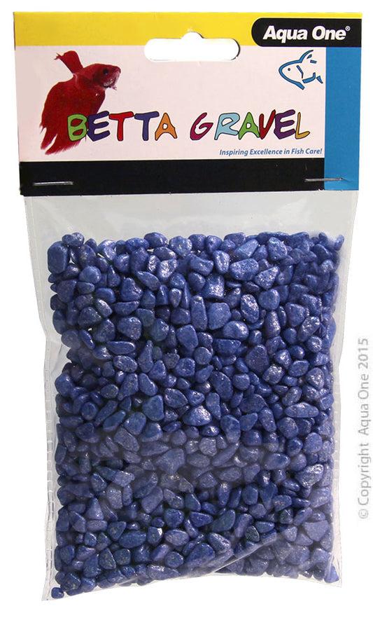 Aqua One Betta Gravel Metallic Blue 350g