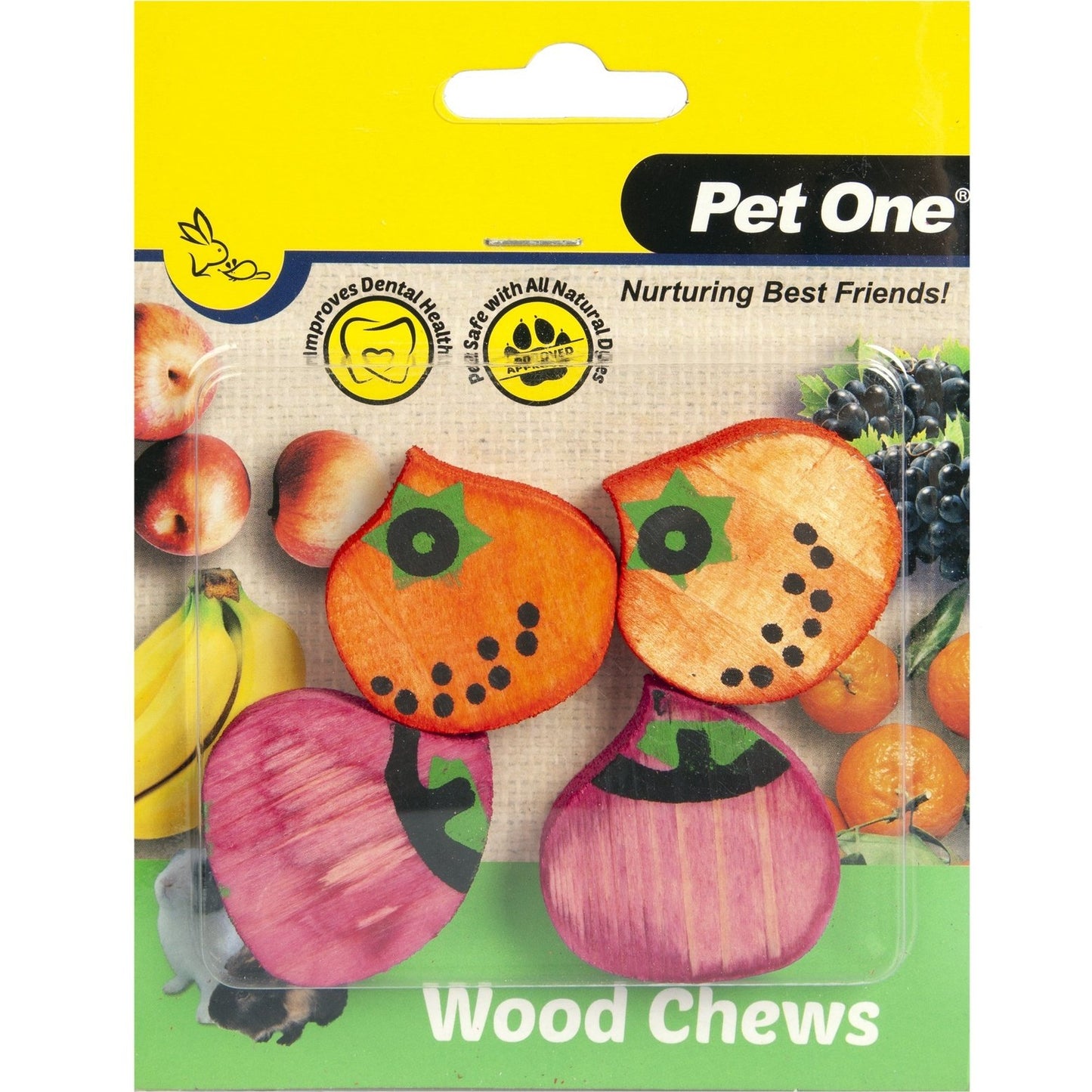 Pet One Wood Chews For Small Animals 4 Pack