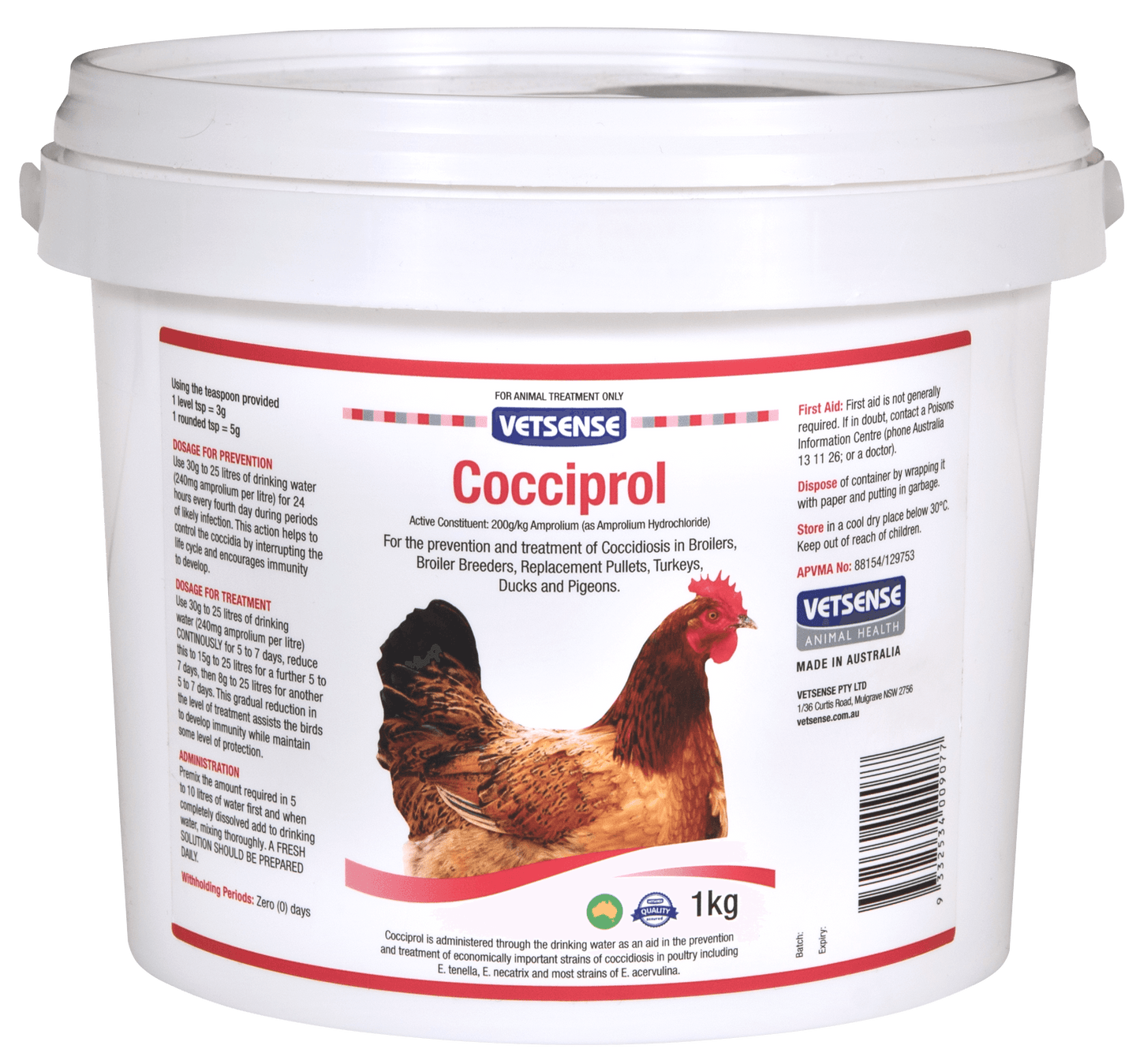 Vetsense Cocciprol Poultry Treatment