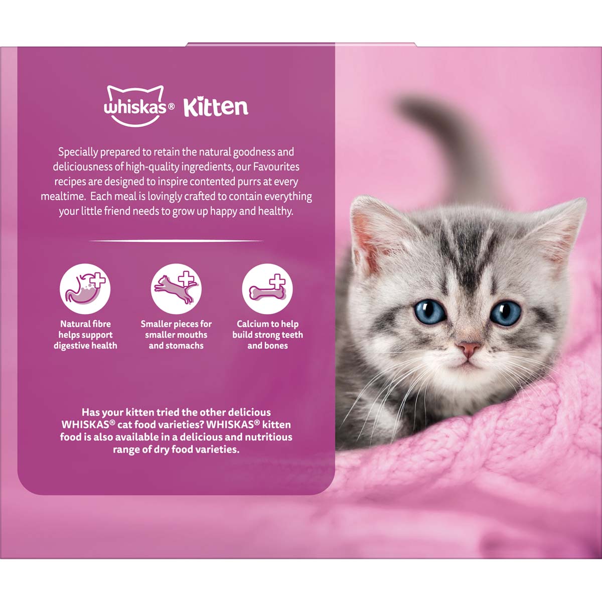 Whiskas Favourites Kitten Mixed Favourites In Jelly 12x85g