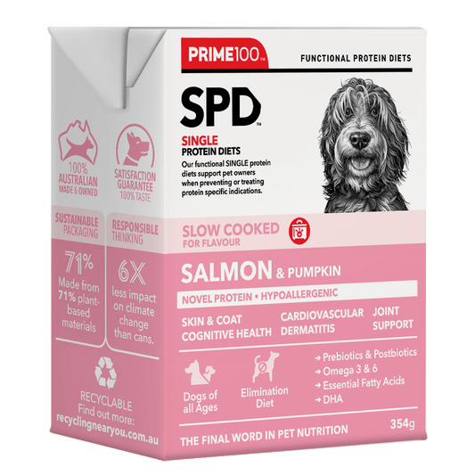 Prime100 SPD Slow Cooked Salmon & Pumpkin Wet Dog Food