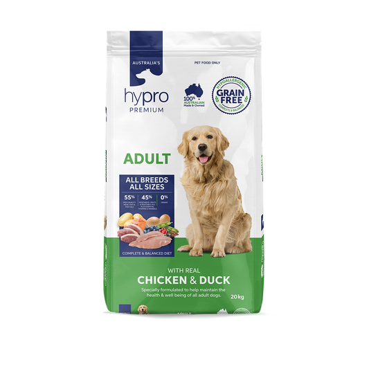 Hypro Premium Grain Free Chicken & Duck Dry Dog Food 20kg