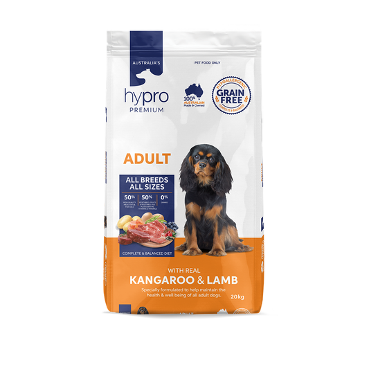 Hypro Premium Grain Free Kangaroo & Lamb Dry Dog Food 20kg