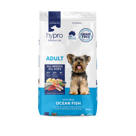 Hypro Premium Grain Free Ocean Fish Dry Dog Food 20kg