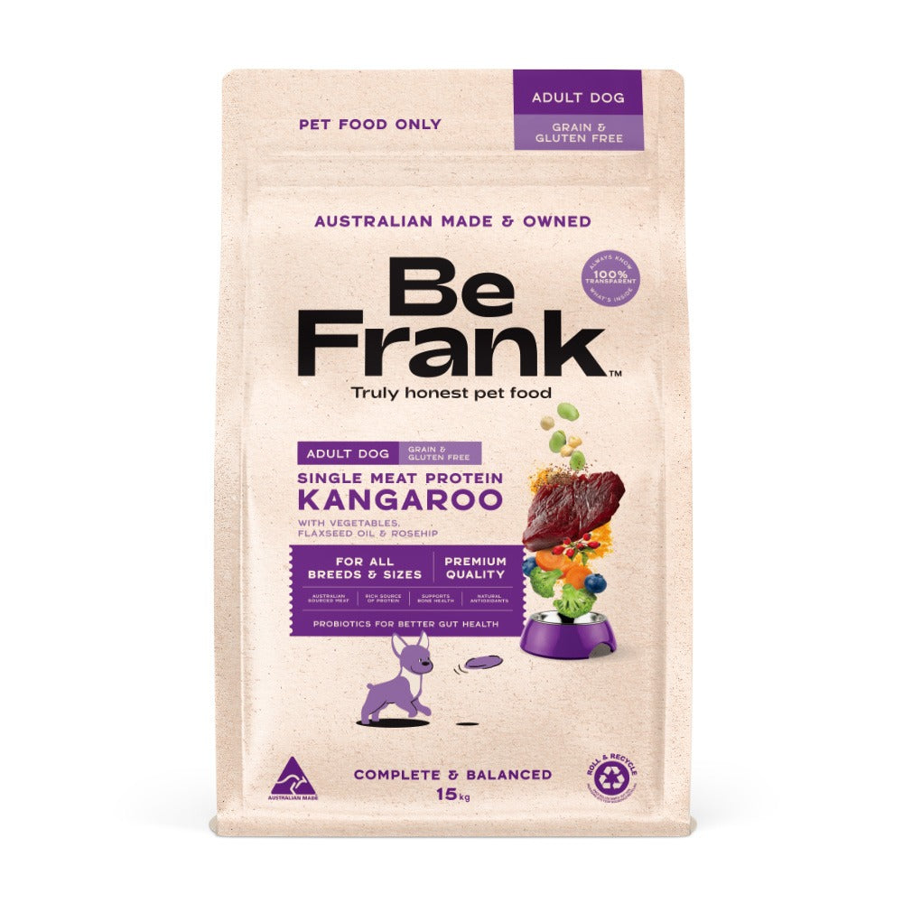 Be Frank Grain Free Kangaroo Single Protein Dry Dog Food
