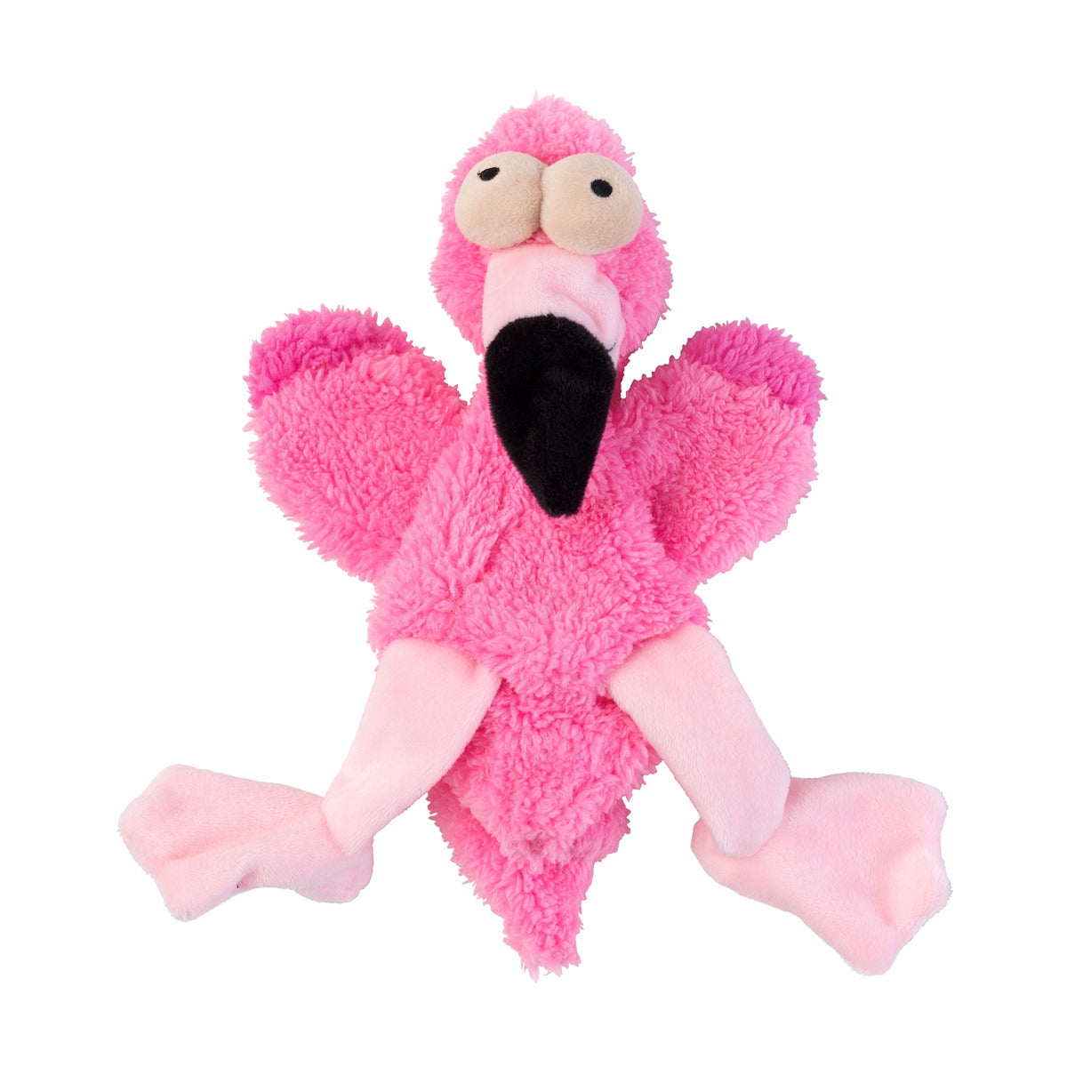 FuzzYard Nasties Flo The Flamingo Dog Toy