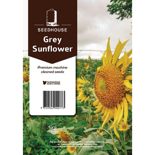 Seedhouse Grey Striped Sunflower Seed 5kg