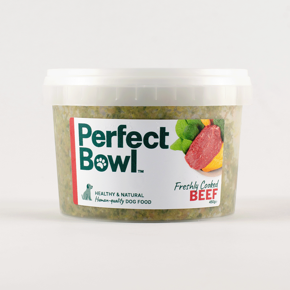 Perfect Bowl Beef Fresh and Frozen Dog Food 450g