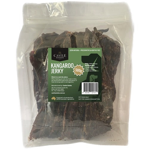 Castle Estate Kangaroo Jerky Dog Treats 500g
