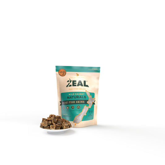 Zeal Free Range Naturals Hoki Fish Skins Dog Treats 125g