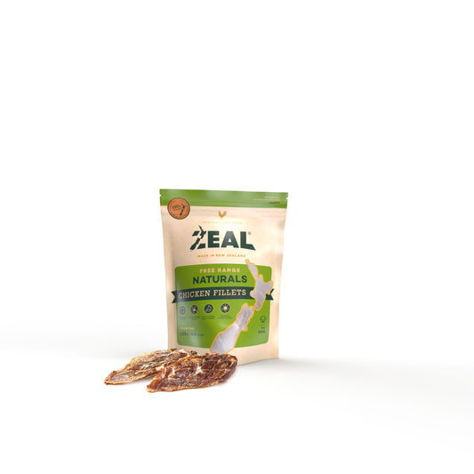 Zeal Free Range Naturals Chicken Fillets Dog Treats 125g