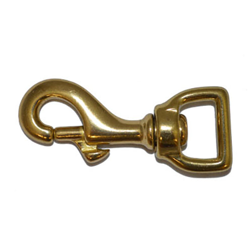 Bainbridge Flat Swivel Eye Snaphook - Brass 19mm