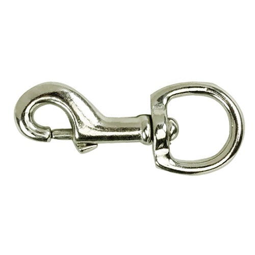 Bainbridge Round Swivel Eye Snaphook - NP Heavy Duty 28mm