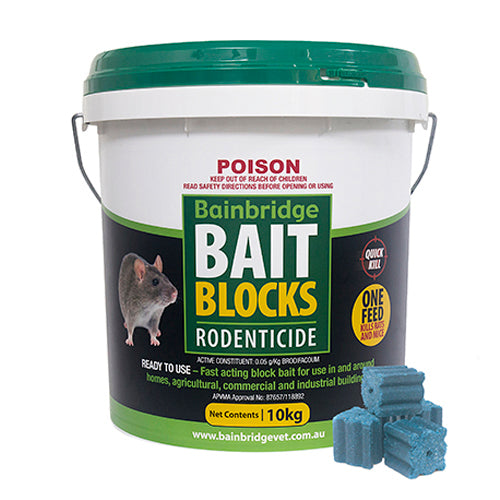 Bainbridge Rodent Bait Blocks Brodifacoum 0.05g/kg