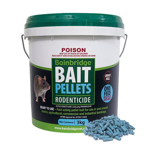 Bainbridge Rodent Bait Pellets Brodifacoum 0.05g/kg