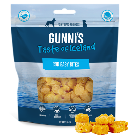 Gunni's Cod Baby Bites Dog Treats 71g