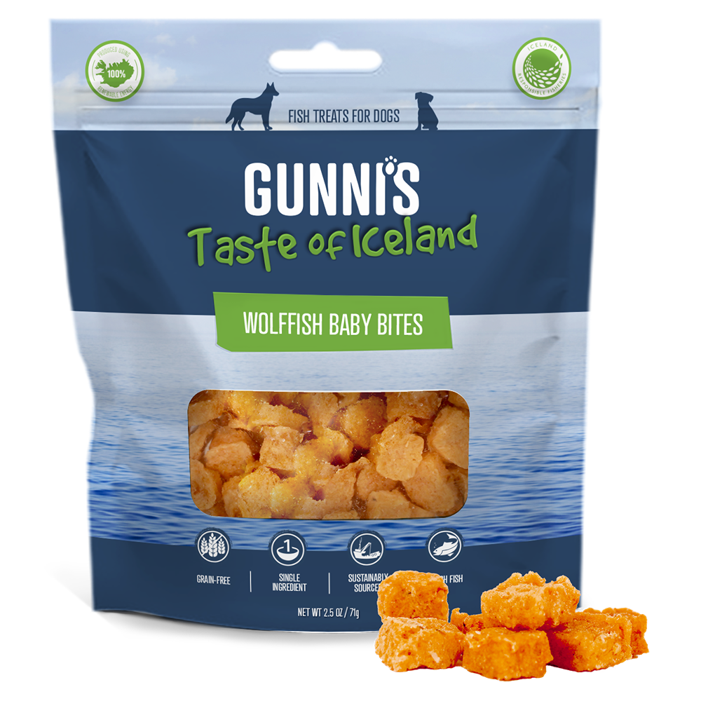 Gunni's Wolffish Baby Bites Dog Treats 71g