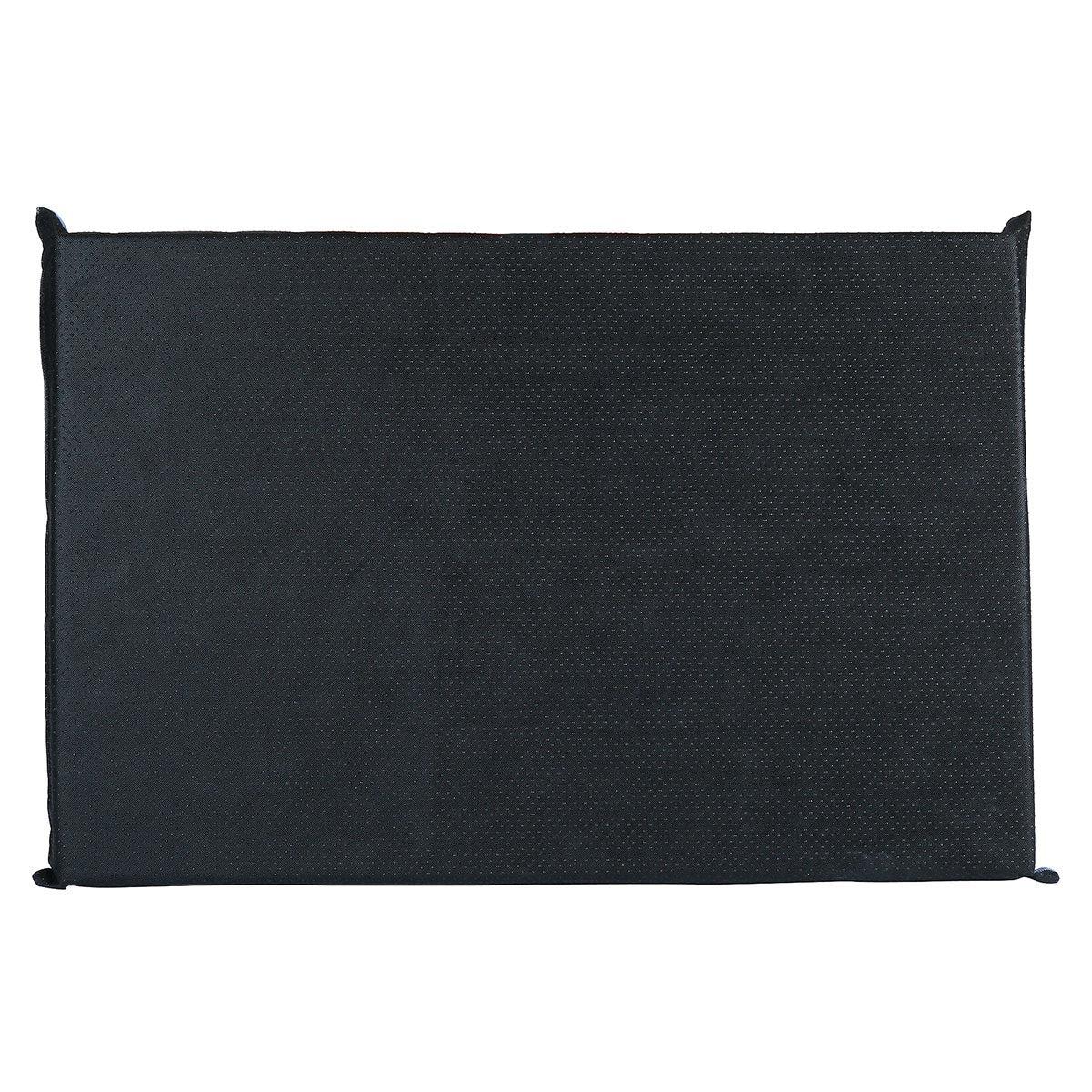 Lexi & Me Kennel/Crate Mat Steel Blue Geo