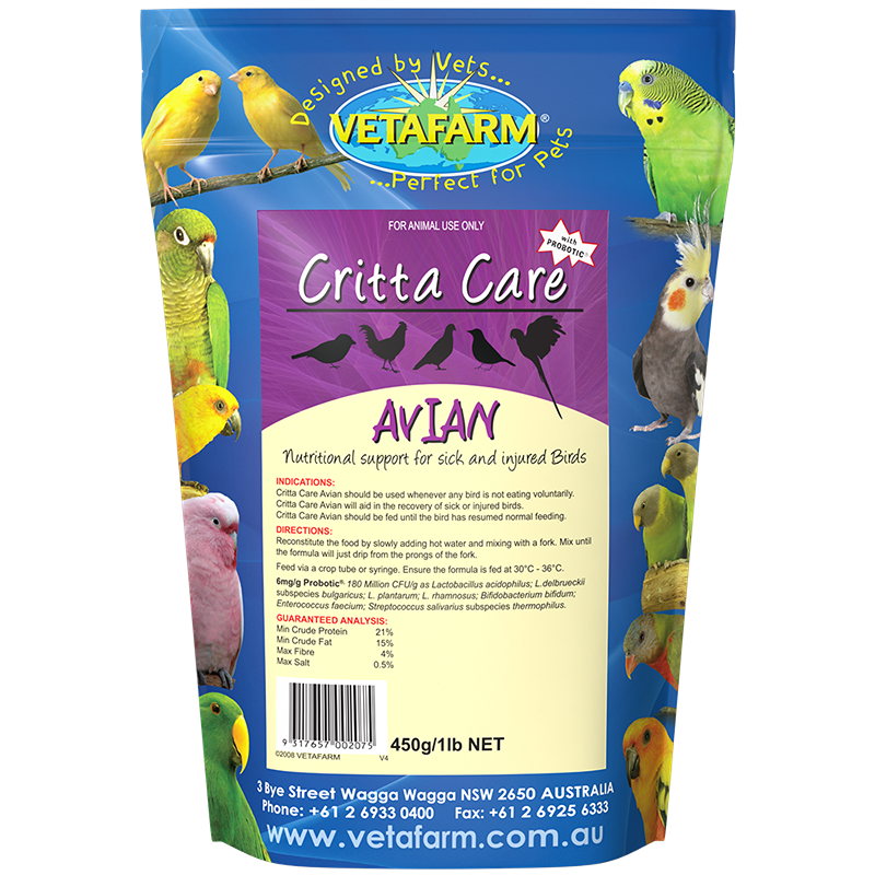 Vetafarm Crittacare Avian 450g