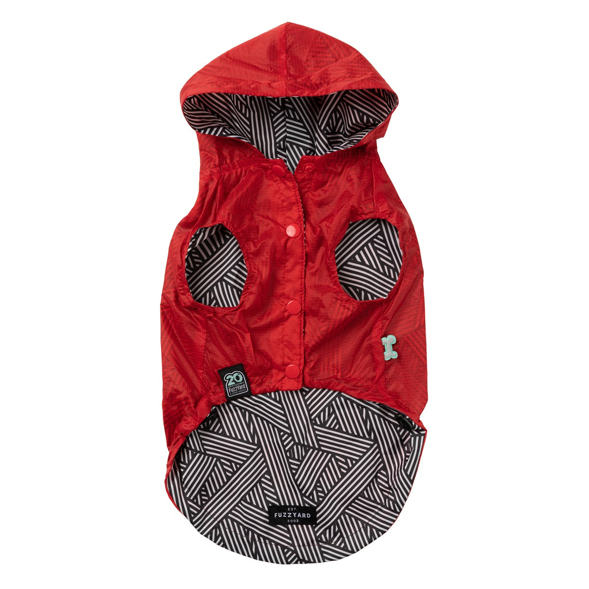 FuzzYard Flipside Dog Raincoat