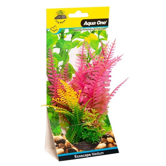 Aqua One Ecoscape Medium Liquorice Fern/Fern Pink