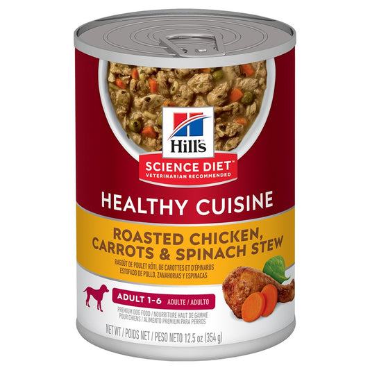 Hills Science Diet Adult Healthy Cuisine Chicken & Carrot Stew Canned Wet Dog Food 354g