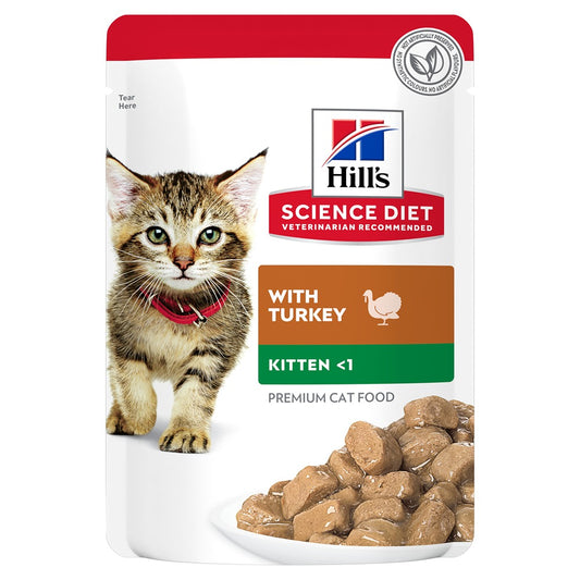 Hill's Science Diet Kitten Turkey Pouch Wet Cat Food
