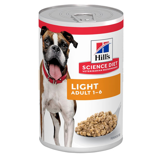 Hill's Science Diet Adult Light Canned Wet Dog Food 370g