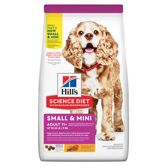 Hill's Science Diet Small Paws Senior Adult 11+ Dry Dog Food 2.04kg