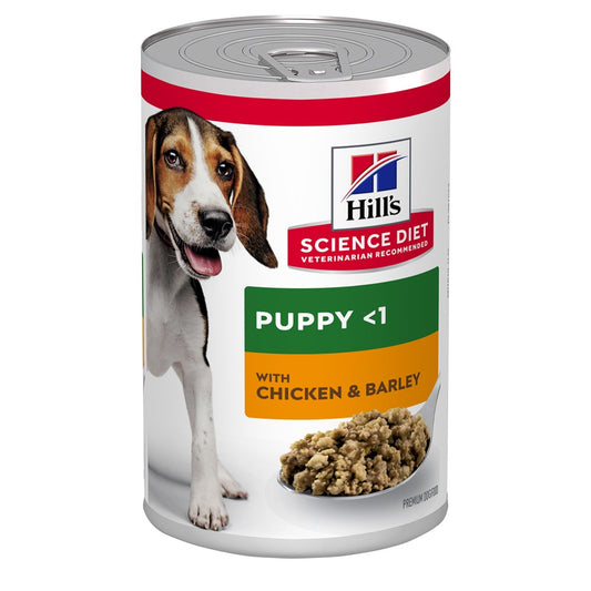 Hill's Science Diet Puppy with Chicken & Barley Canned Wet Dog Food 370g