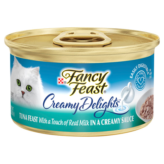 Fancy Feast Adult Creamy Delights Tuna Feast In A Creamy Sauce Wet Cat Food 85g