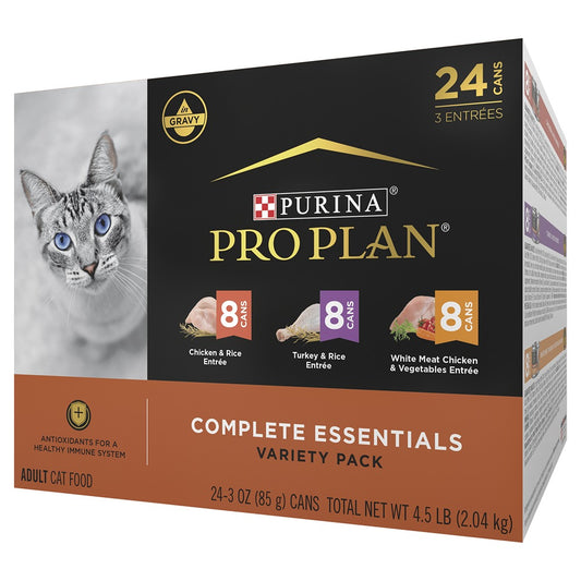 Pro Plan Complete Essentials Poultry Favouites Wet Cat Food 24x85g