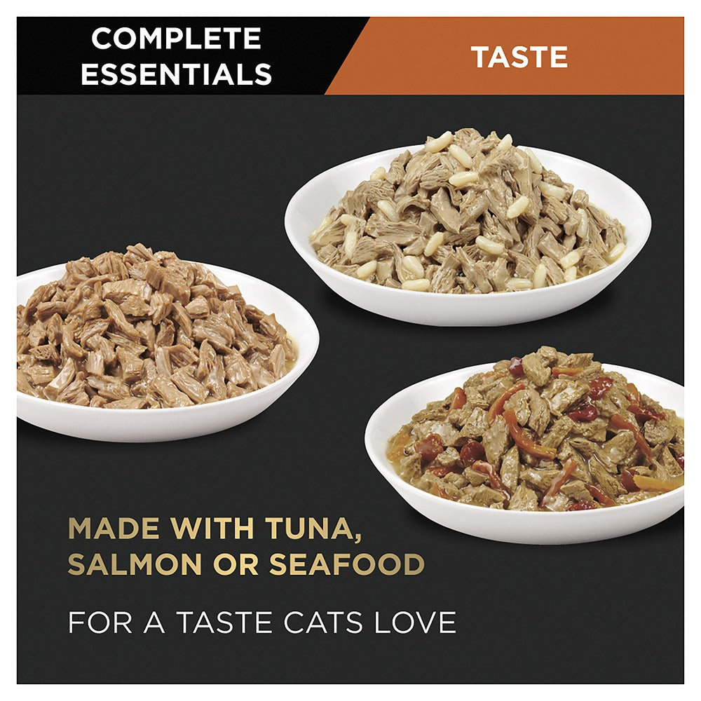 Pro Plan Complete Essentials Seafood Mix Wet Cat Food 12x85g