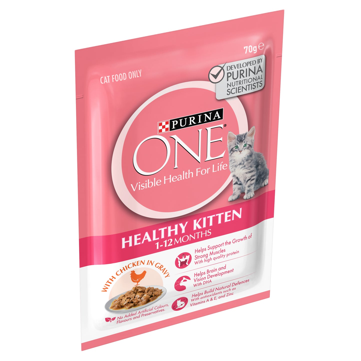 Purina One Kitten Chicken Wet Cat Food 70G