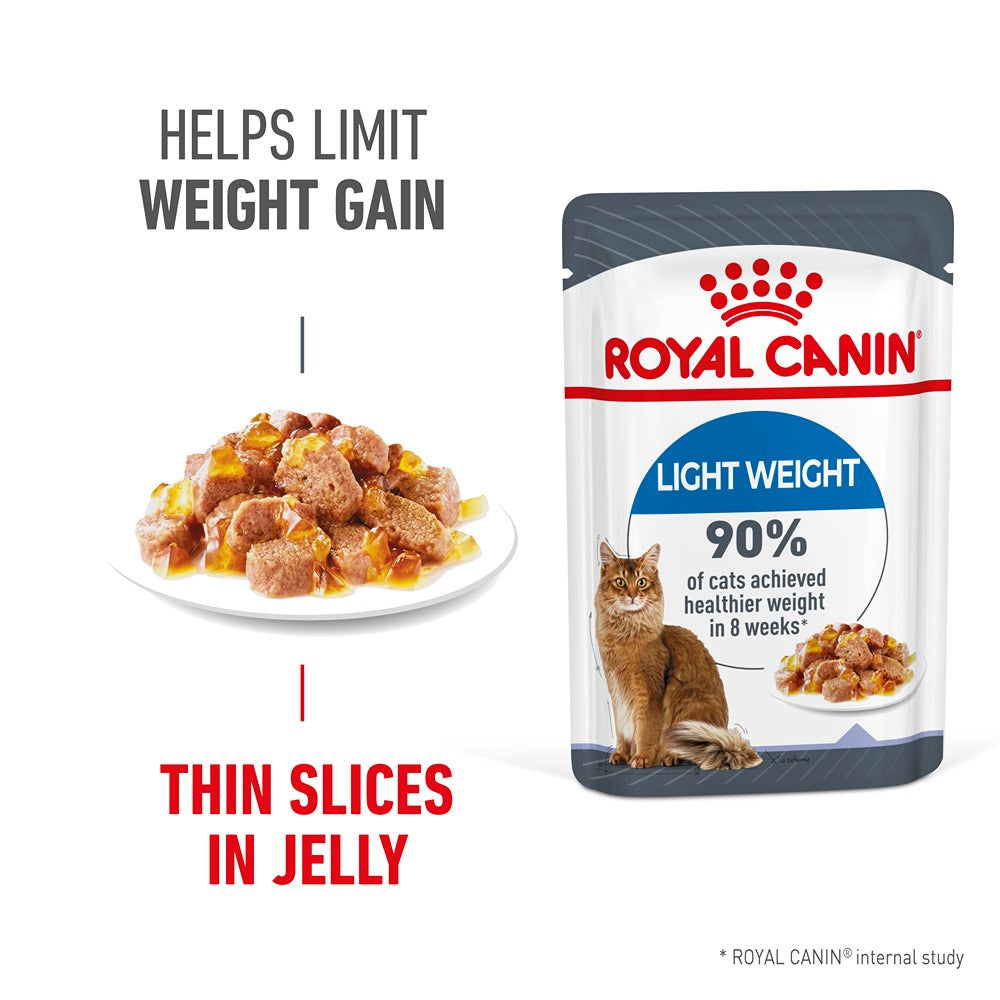 Royal Canin Light Weight Care Jelly Adult Wet Cat Food 85g