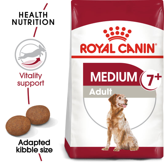 Royal Canin Medium Breed Senior Chicken Dry Dog Food 15kg