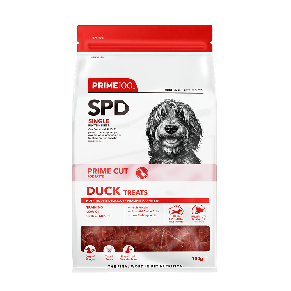 Prime100 SPD Prime Cut Duck Dog Treats 100g