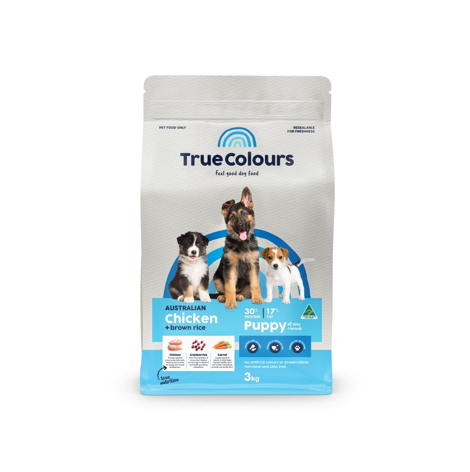 True Colours Puppy Chicken & Brown Rice Dry Dog Food